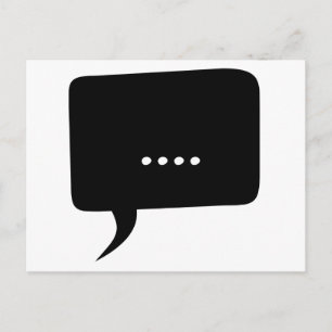 Sans voix ! Carte postale amusante