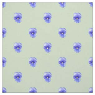 Sansy bleu sur la menthe - Tissu