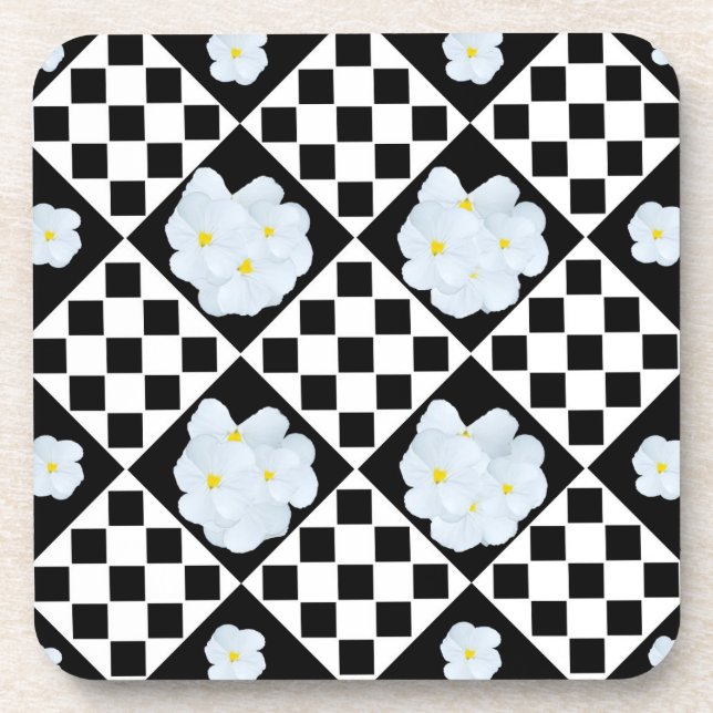Sansy Noir Et Blanc, Dessous de verre (Devant)