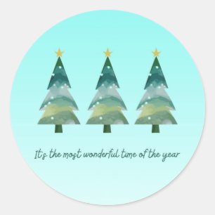 Santa & Arbre Magique – Autocollants et Invitation