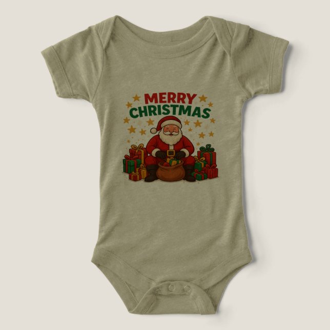 Santa Baby Une Pièce – Cadeaux de Noël joyeux (Design Recto)