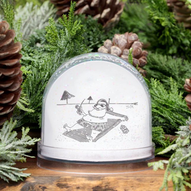 Santa Beach Time snow globe (Hiver)