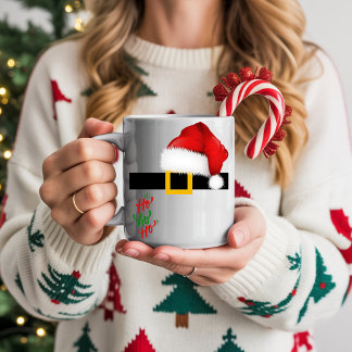 Santa Belt Mug – Ho Ho Ho and Merry Christmas
