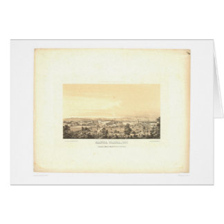 Santa Clara, carte panoramique 1856 (1585A) de CA