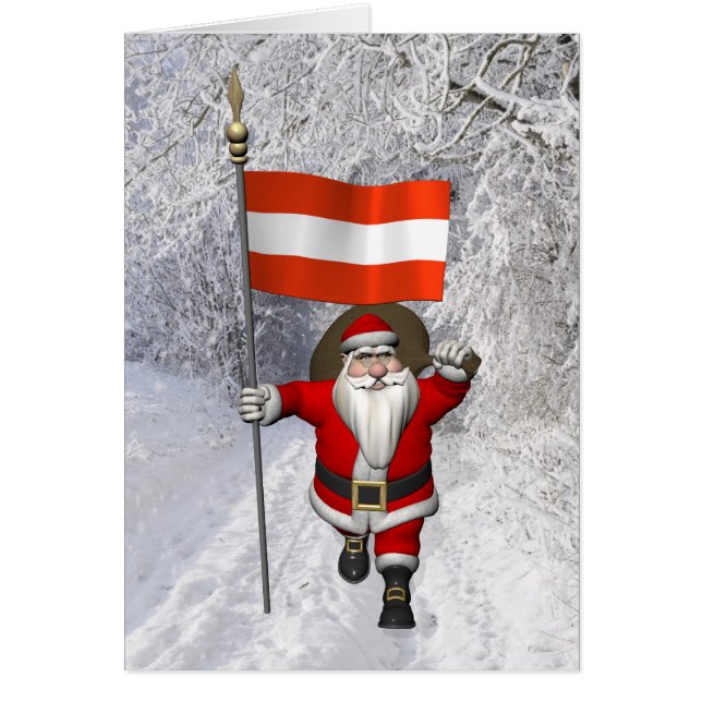 Santa Claus Avec L'Ensigne D'Österreich (Devant)