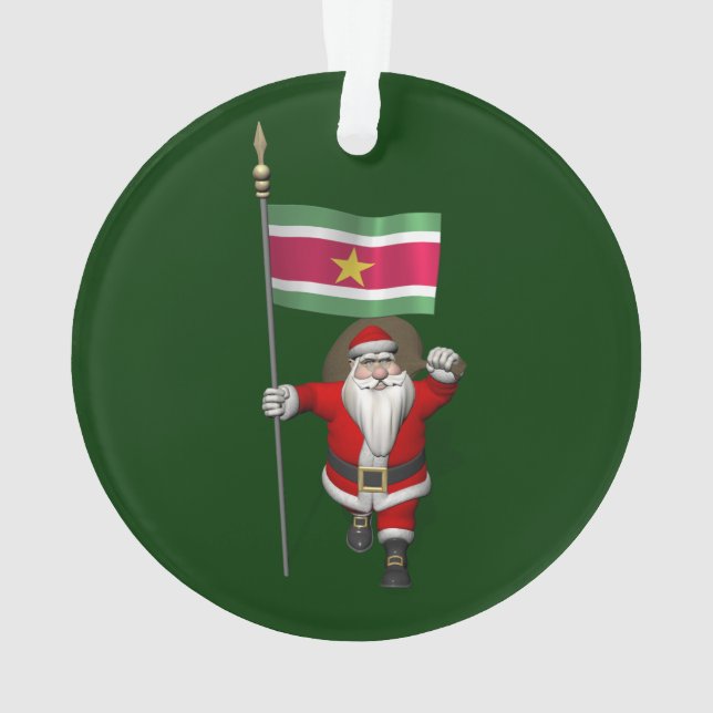 Santa Claus Avec L'Ensigne Du Surinam (dos)