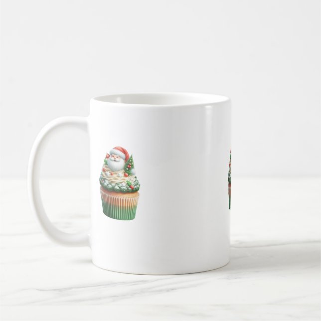 santa claus cupcakes mug (Gauche)