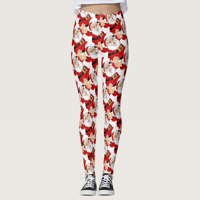 Santa Claus Cute Leggings ! Leggings (Devant)