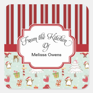 Santa Claus De la cuisine de Baking Stickers