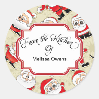 Santa Claus De la cuisine de Baking Stickers