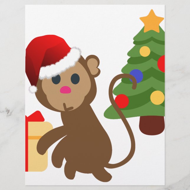santa claus monkey emoji (Devant)