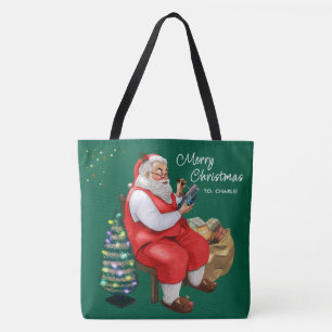 Santa Claus Réparer Jouet Sac fourre-tout de Noël