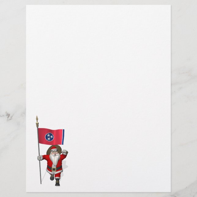 Santa Claus with Ensign of Tennessee (Devant)