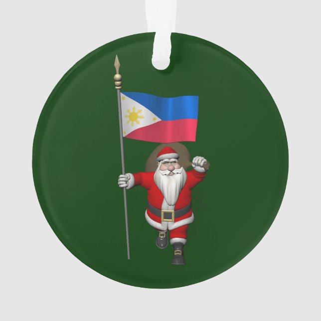 Santa Claus With Ensign Of The Philippines (dos)