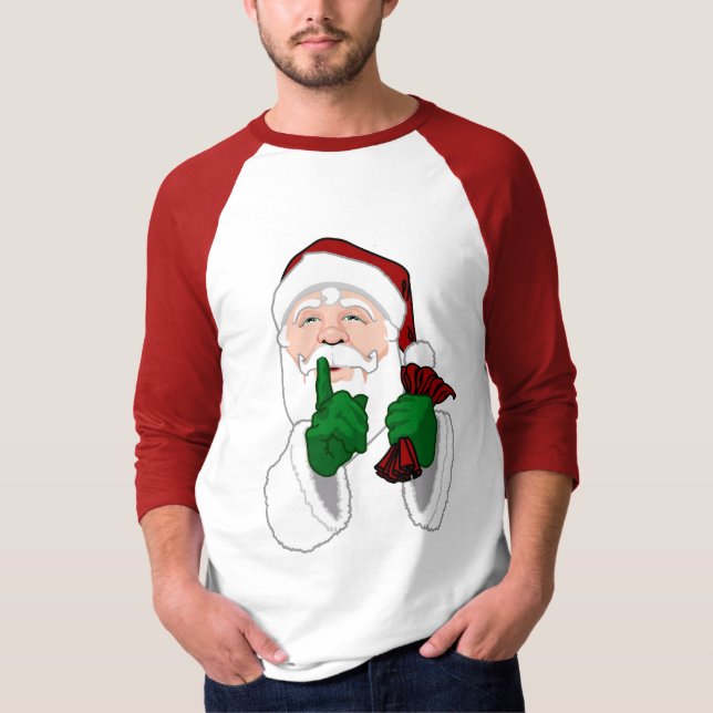 Santa Clause Chemises Fun Femmes Père Noël T-shirt (Devant)