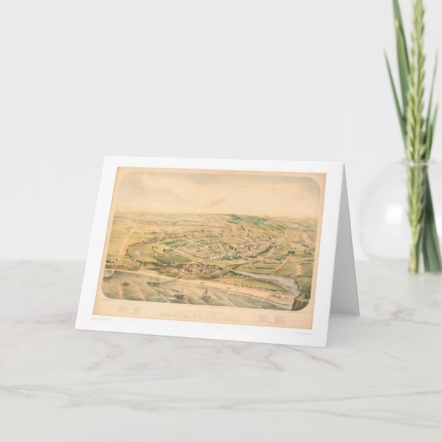 Santa Cruz, carte panoramique de CA (1586A) - (Devant)