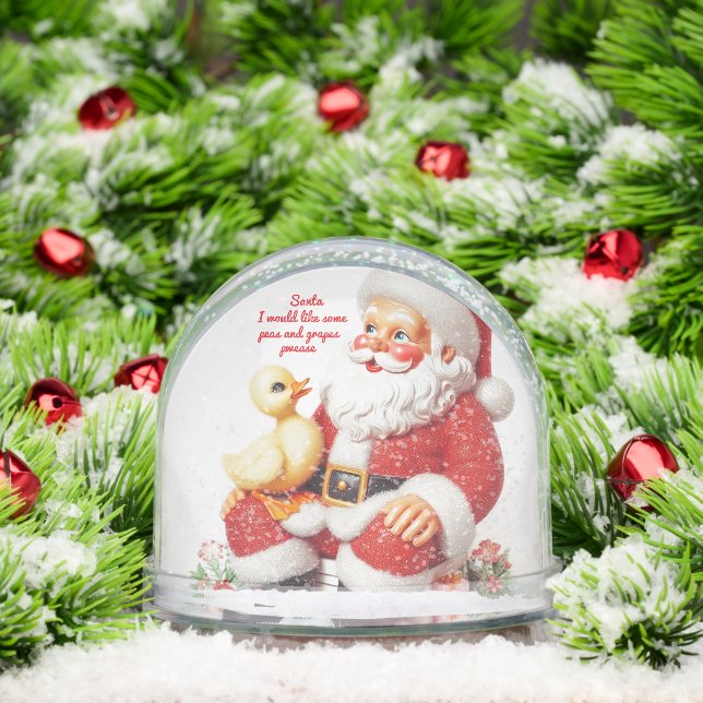 SANTA DUCK CHRISTMAS SNOW GLOBE (Noël)