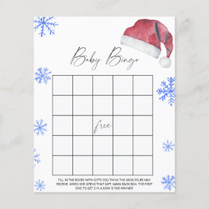 Santa hat - bébé jeu de bingo