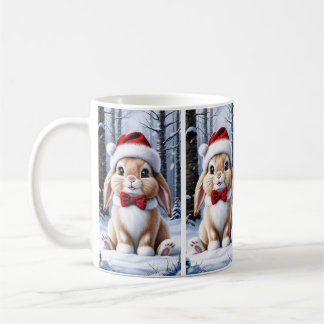 Santa Hat Bunny Mug