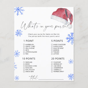 Santa hat - ce qui est dans votre sac