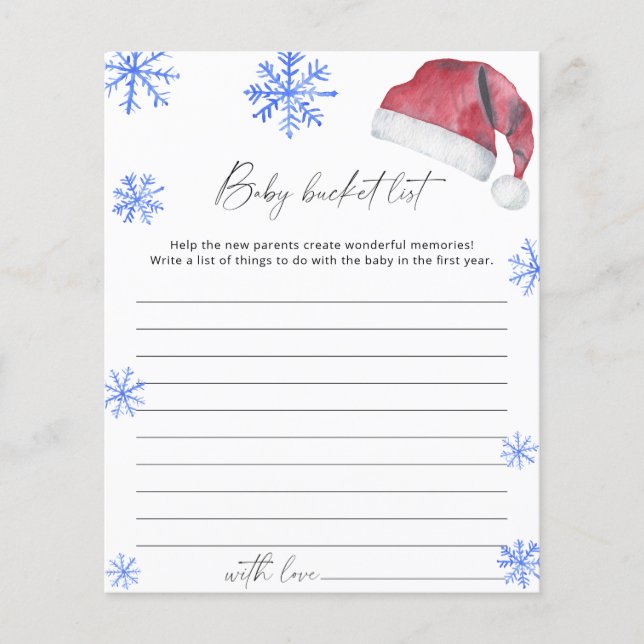 Santa hat - jeu de liste de seaux (Devant)