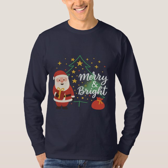 Santa Holiday Gift T-Shirt for Husband – Christmas (Devant)