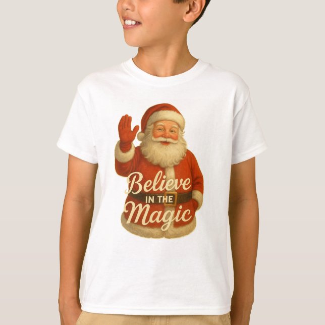 SANTA MAGIC-BELIEVE IN MAGIC T-Shirt (Devant)