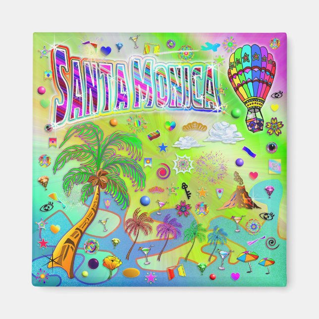 Santa Monica Mélodie Intemporelle Magnet (Devant)