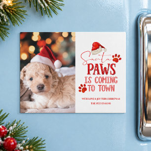Santa Paws arrive en ville Photographie de Noël