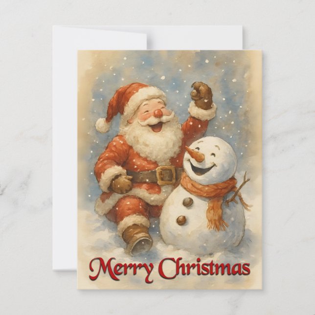 Santa’s Laughter in Winter’s Embrace (Devant)