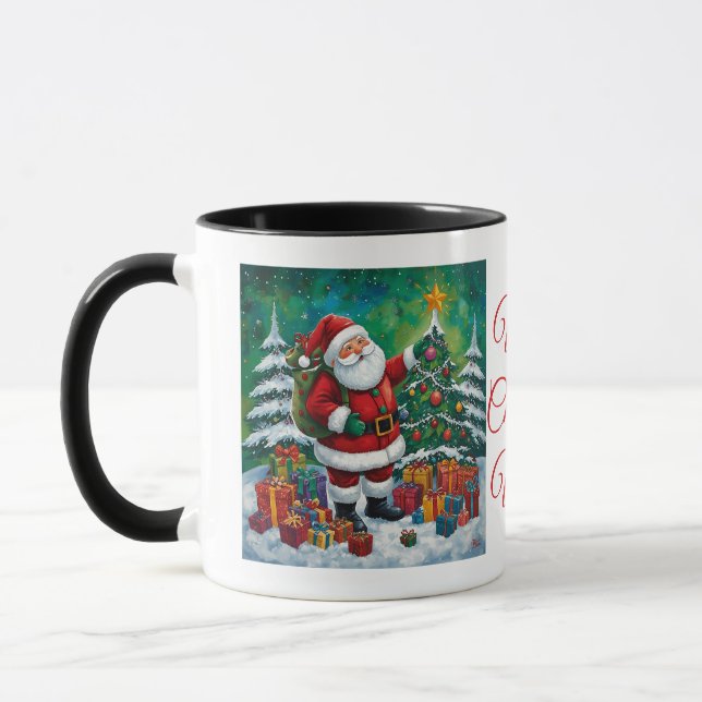 Santa’s Magical Christmas Mug (Gauche)