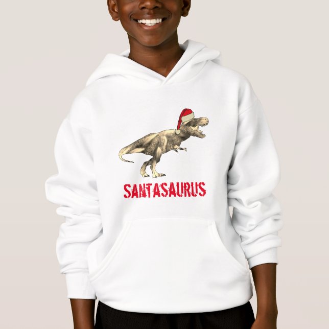 Santa saurien Noël Dinosaure Épouvantable T Rex Lu (Devant)
