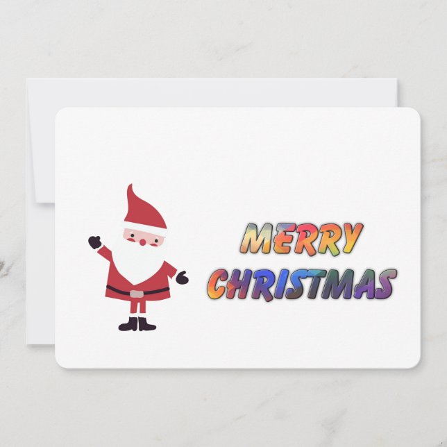 Santa says Merry Christmas - Personalize photo (Devant)