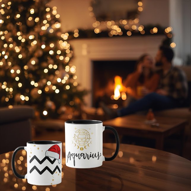 Santa Zodiac Aquarius Mug (Créateur téléchargé)