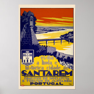 Santarém Portugal Vintage Poster 1931