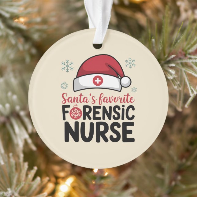 Santas Favorite infirmière médico-légale Funny Noë (Arbre)