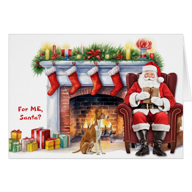 Santa's Gift Ibizan Hound Dog Christmas (Devant horizontal)