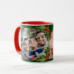 Santas Sleigh Ride Christmas Photo Mug<br><div class="desc">Ajoutez votre propre image et personnalisez le texte pour créer votre propre tasse unique pour Noël. Plus de tailles et de couleurs disponibles !</div>