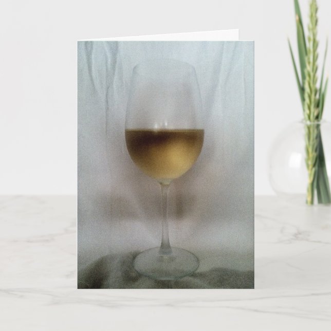 Santé! Carte de voeux Chardonnay (Devant)