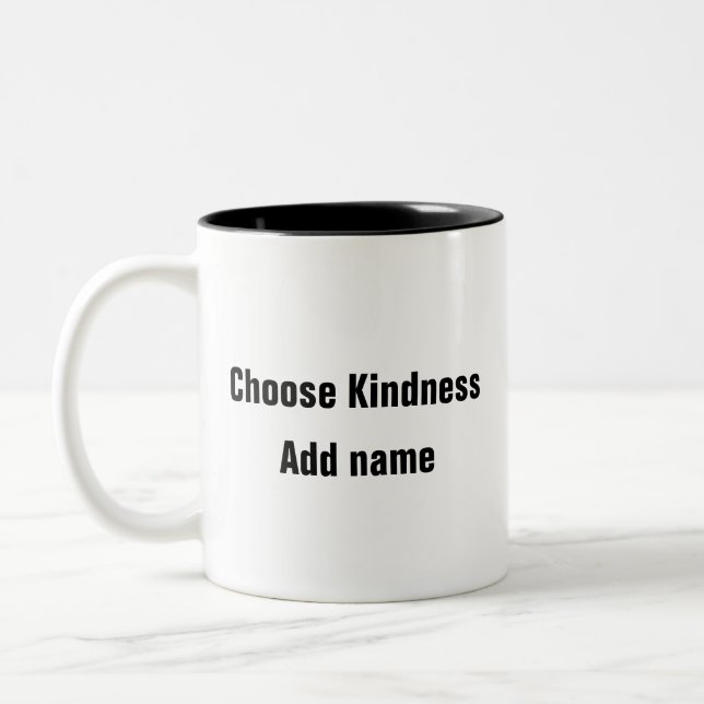 Santé mentale Choisissez Kindness calme qoute Mug (Gauche)