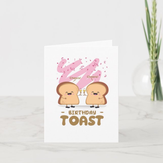 Santé! Puns toast Carte Anniversaire (Devant)