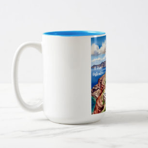 Santorin, Destination De Rêve, Mug