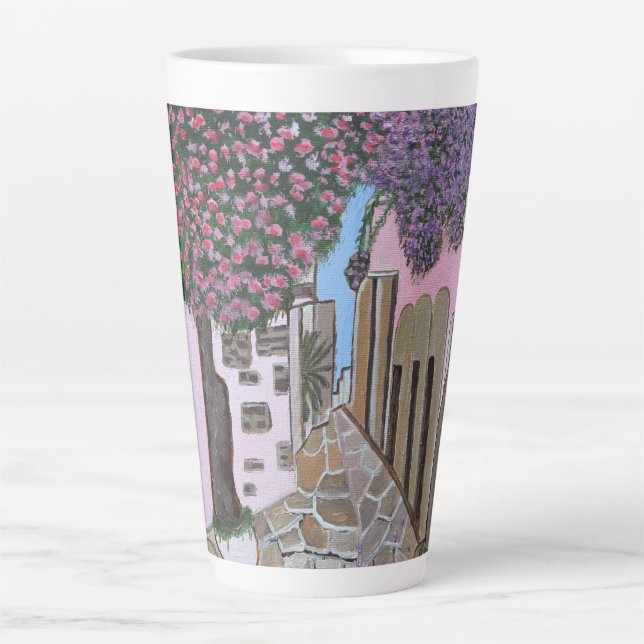 Santorin Grèce latte mug (Devant)