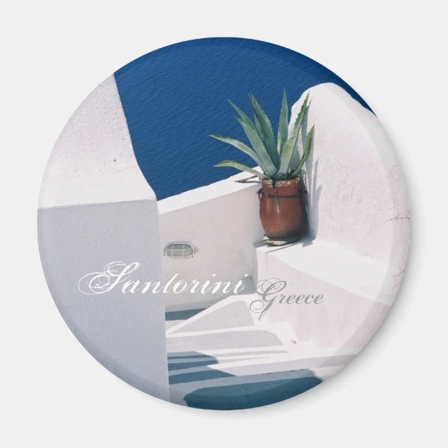 Santorin, Grèce Magnet (Devant)