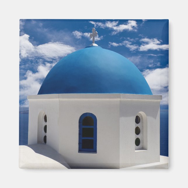 Santorin, Grèce Magnet (Devant)