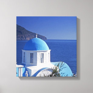 Santorin Grèce moderne toile étirée Impression