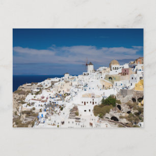 Santorin - Paysage urbain d'Oia carte postale
