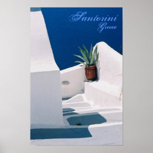 Santorini, affiche de la Grèce