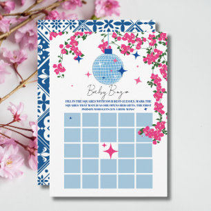 Santorini baby shower rose Bingo Carte de jeu