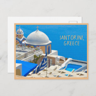 SANTORINI, GRÈCE Carte postale